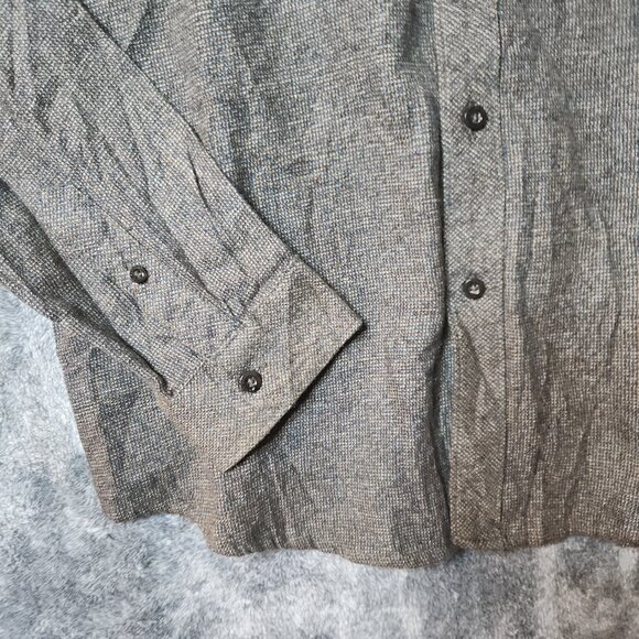 Billabong Shirt Mens Small Brown Button Cotton Casual Long Sleeve Pocket EUC - Picture 5 of 9